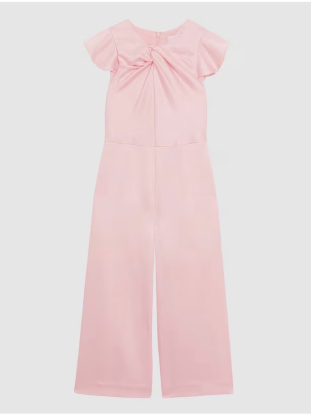 Reid’s Pink Wide-Leg Jumpsuit with Twist-Front Detail